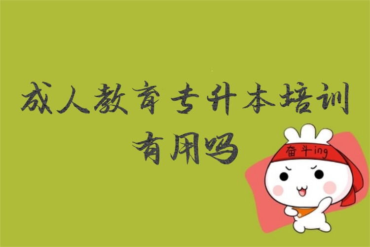 成人教育專升本培訓有用嗎？