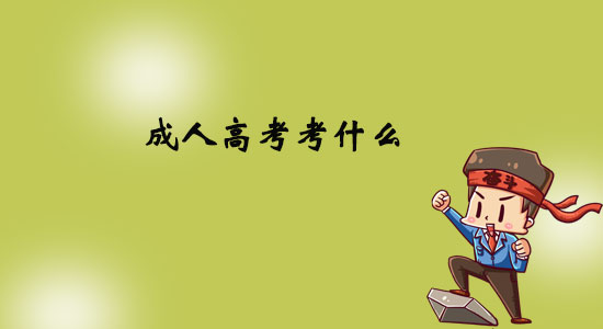 成人高考考什么？