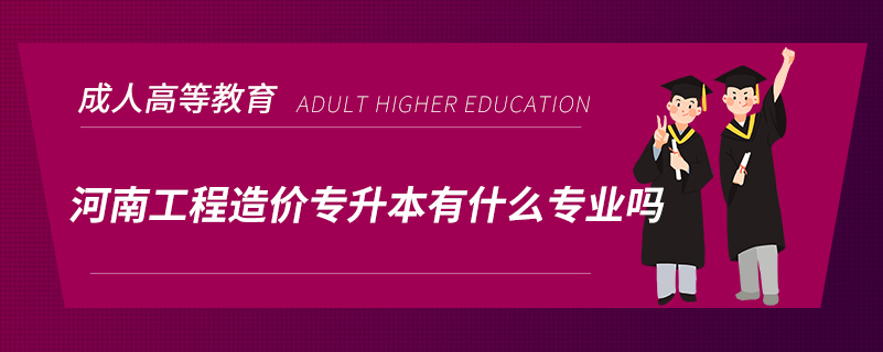 河南工程造價(jià)專(zhuān)升本有什么專(zhuān)業(yè)嗎