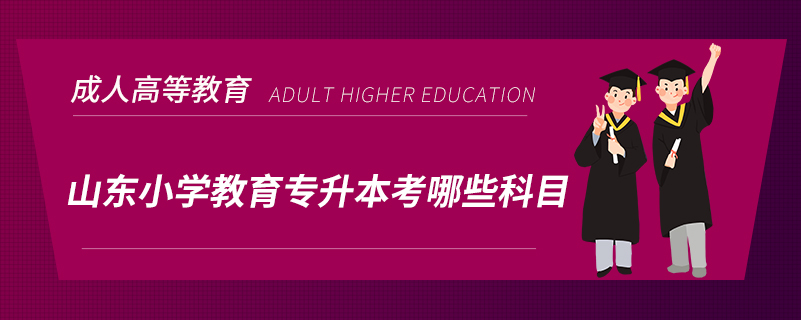 山東小學(xué)教育專(zhuān)升本考哪些科目