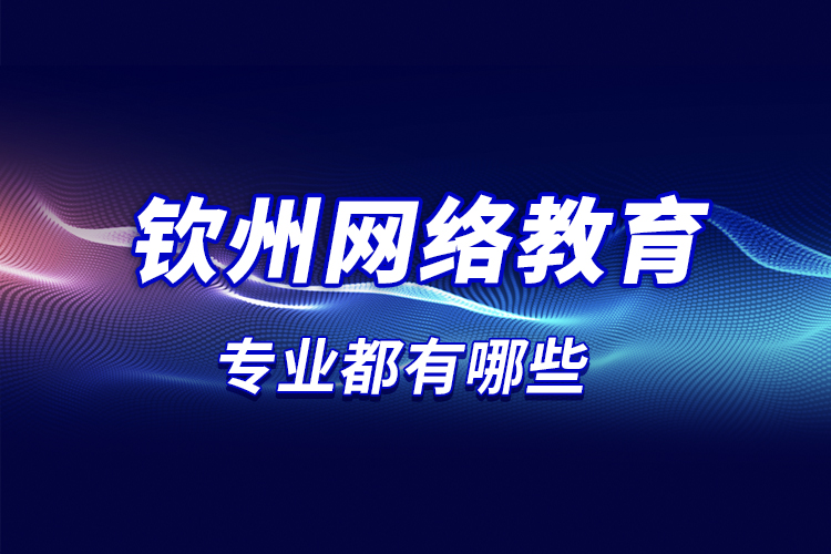 欽州網(wǎng)絡(luò)教育專業(yè)都有哪些？