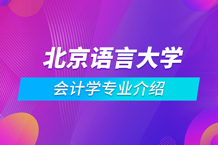 北京語言大學(xué)會(huì)計(jì)學(xué)專業(yè)介紹