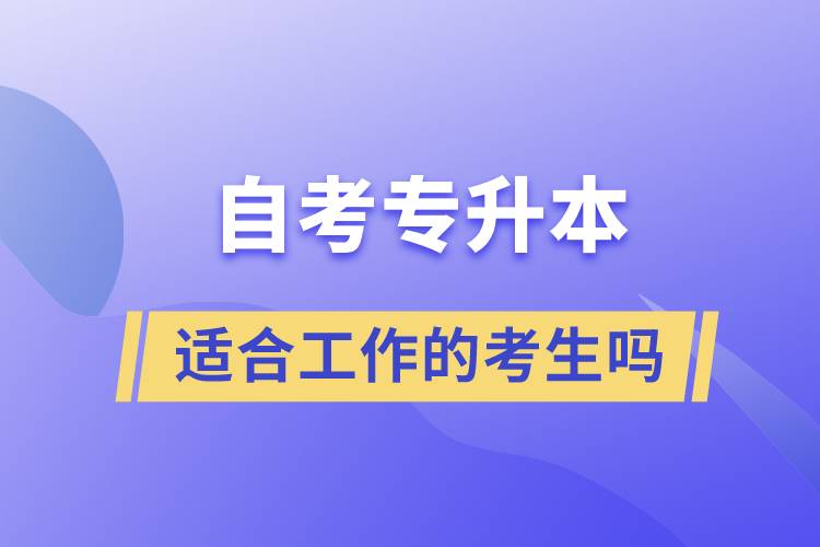 一起了解自考專升本的特點，適合工作忙的人報考么？