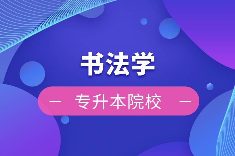 書(shū)法學(xué)專升本院校