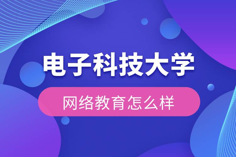 電子科技大學(xué)網(wǎng)絡(luò)教育怎么樣？