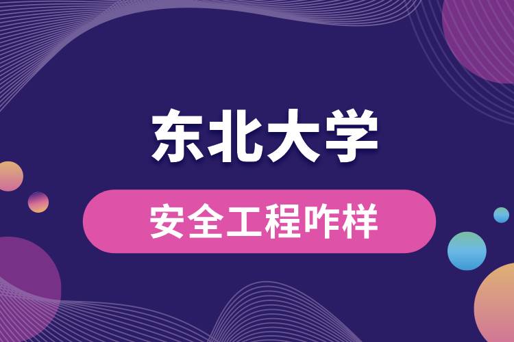 東北大學(xué)安全工程咋樣？