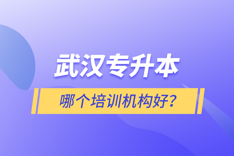 武漢專升本哪個培訓(xùn)機構(gòu)好？