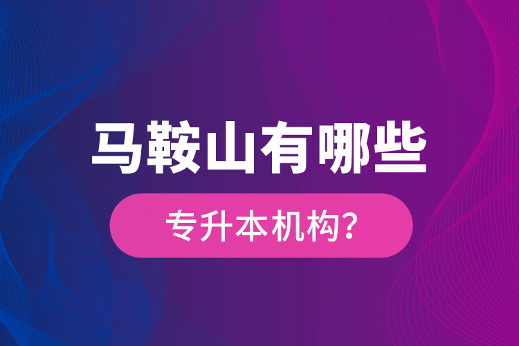 馬鞍山有哪些專升本機構(gòu)？