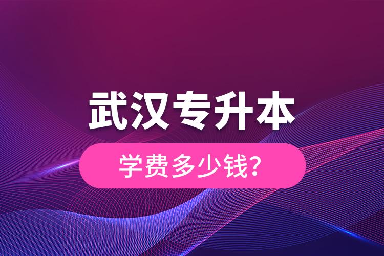 武漢專升本學(xué)費(fèi)多少錢？