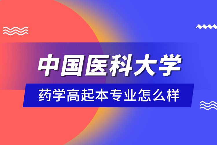中國醫(yī)科大學(xué)藥學(xué)高起本專業(yè)怎么樣？