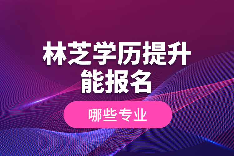 林芝學歷提升能報名哪些專業(yè)？